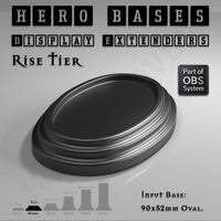 Hero Bases Display Extenders | Round and Ovals | Convert Gaming Bases to Display Bases & Plinths
