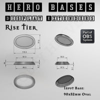 Hero Bases Display Extenders | Round and Ovals | Convert Gaming Bases to Display Bases & Plinths