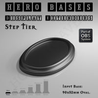 Hero Bases Display Extenders | Round and Ovals | Convert Gaming Bases to Display Bases & Plinths