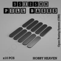 Pill Bases Range - 3d Print Full Range Tabletop Games