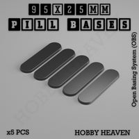 Pill Bases Range - 3d Print Full Range Tabletop Games