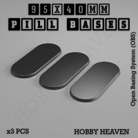 Pill Bases Range - 3d Print Full Range Tabletop Games