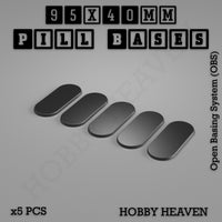 Pill Bases Range - 3d Print Full Range Tabletop Games