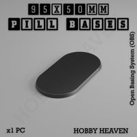 Pill Bases Range - 3d Print Full Range Tabletop Games