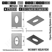 Wargaming Oval to Rectangle Base Converters – Tabletop Games | 3D Printed Tabletop Accessories