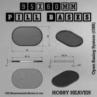 Pill Bases Range - 3d Print Full Range Tabletop Games