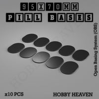 Pill Bases Range - 3d Print Full Range Tabletop Games