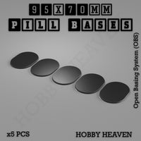 Pill Bases Range - 3d Print Full Range Tabletop Games