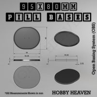 Pill Bases Range - 3d Print Full Range Tabletop Games
