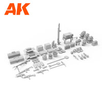 AK Interactive IDF Accessories 1/35 AK35006 Israeli Army Stowage Weapons Diorama