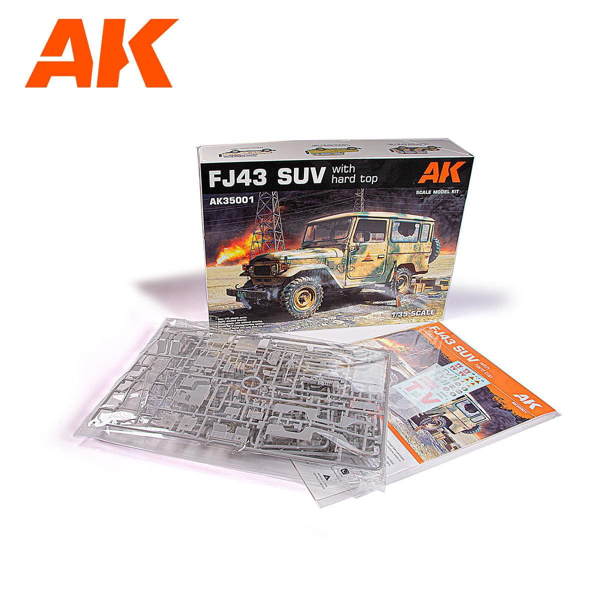 Ak Interactive 1/35 FJ43 Toyota LAND CRUISER w/ GUN Plastic