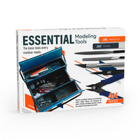 AK Interactive AK9559 Essential Modeling Tools Set – 11 Piece Hobby Tool Kit