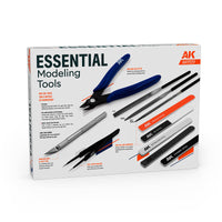 AK Interactive AK9559 Essential Modeling Tools Set – 11 Piece Hobby Tool Kit