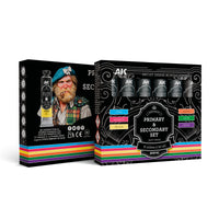AK Interactive Primary & Secondary Acrylic Paint Set – 6x20ml Tubes | AKAD102