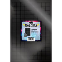AK Interactive Magnetic Sheets for Miniatures – Self-Adhesive Wargaming Base Magnets (0.9mm)