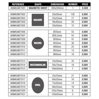 AK Interactive Magnetic Sheets for Miniatures – Self-Adhesive Wargaming Base Magnets (0.9mm)