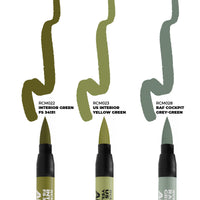 Close-up view of AK Interactive Real Colors Markers tips from the WWII Allied Aircraft Cockpit Set, showing precision tips for detailed model painting