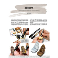 Concept of AK Interactive Real Colors Markers - Detailed look at the marker design and application