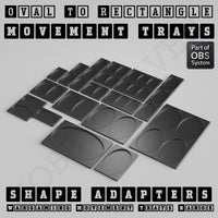 Oval to Rectangle Movement Tray Adapters