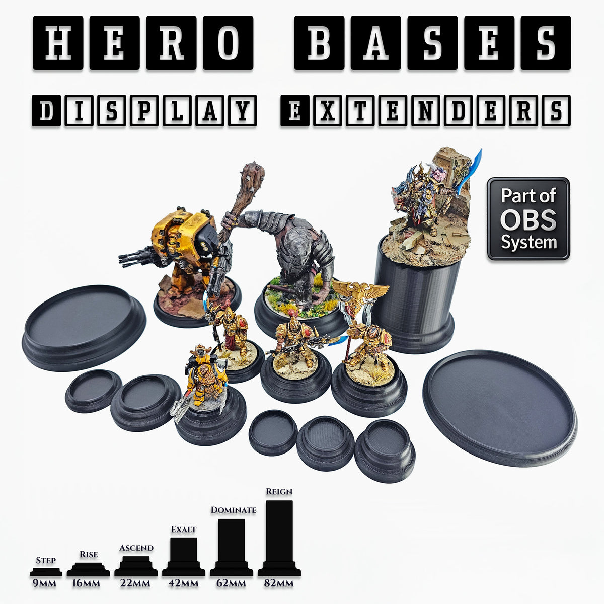 Magnetic Hexagon Wargame Bases·Archivo STL Para Impresión 3D·Cults - View #6