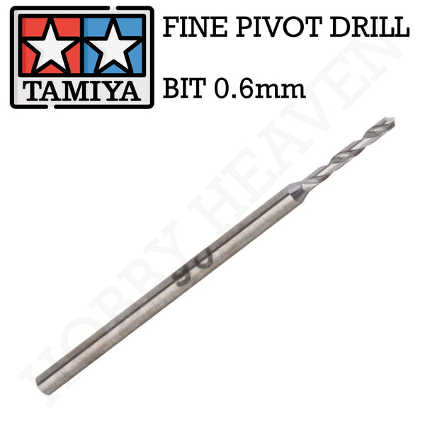 Tamiya Fine Pivot Bit 0.6mm Shank 1mm 74127 - Hobby Heaven