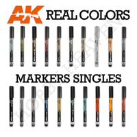 AK Interactive Real Colors Markers Singles Range RCM001 - RCM034