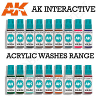 AK Interactive Acrylic Washes – Single Colours Range