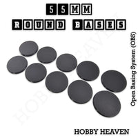 55mm Round Textured Bases 3d Printed Infinty Compatible