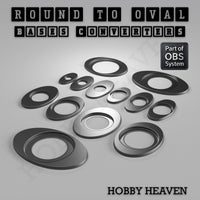 Round To Oval Bases Size Converters 3d Print Full Range