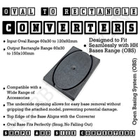 Wargaming Oval to Rectangle Base Converters – Tabletop Games | 3D Printed Tabletop Accessories