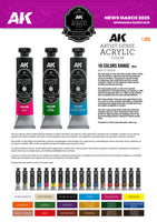 AK Interactive Dense Acrylics Paints Range 20ml