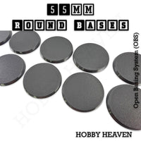 55mm Round Textured Bases 3d Printed Infinty Compatible
