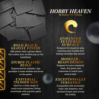 50x75mm | 75x50mm Rectangular Plain Plastic Bases | Versatile Miniature Stands