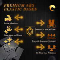 60x30mm Rectangle Bases for Tabletop Games | Premium Wargaming Cavalry Bases