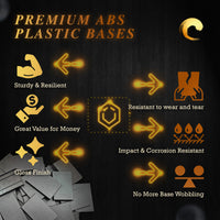 50x75mm | 75x50mm Rectangular Plain Plastic Bases | Versatile Miniature Stands