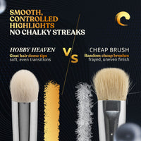 Hobby Heaven 6-Piece Dry Brush Set – XS to XXL Miniature Painting Brushes