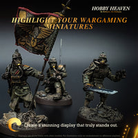 25mm Round Slotted Bases for Wargaming Miniatures | Durable Plastic | Compatible with Popular Tabletop Games