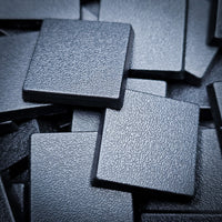 25mm Square Plain Plastic Bases