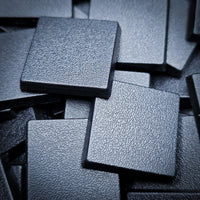 25mm Square Plain Plastic Bases