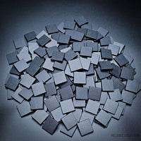 25mm Square Plain Plastic Bases