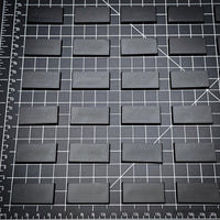 40x20mm Rectangle Plain Plastic Bases 3d Print