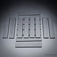 100x20mm Rectangle Plain Bases for Wargaming Miniatures 3d Print