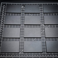 50x75mm | 75x50mm Rectangular Plain Plastic Bases | Versatile Miniature Stands