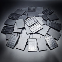 50x75mm | 75x50mm Rectangular Plain Plastic Bases | Versatile Miniature Stands