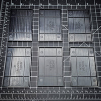 100x60mm Rectangular Plain Plastic Bases