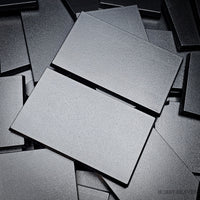 100x60mm Rectangular Plain Plastic Bases