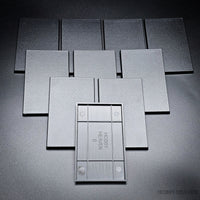 100x60mm Rectangular Plain Plastic Bases