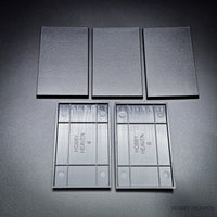 100x60mm Rectangular Plain Plastic Bases