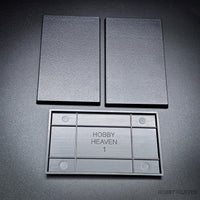 100x60mm Rectangular Plain Plastic Bases