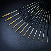 Rosemary & Co Series Red Dot Riggers Synthetic Brushes Full Range Singles